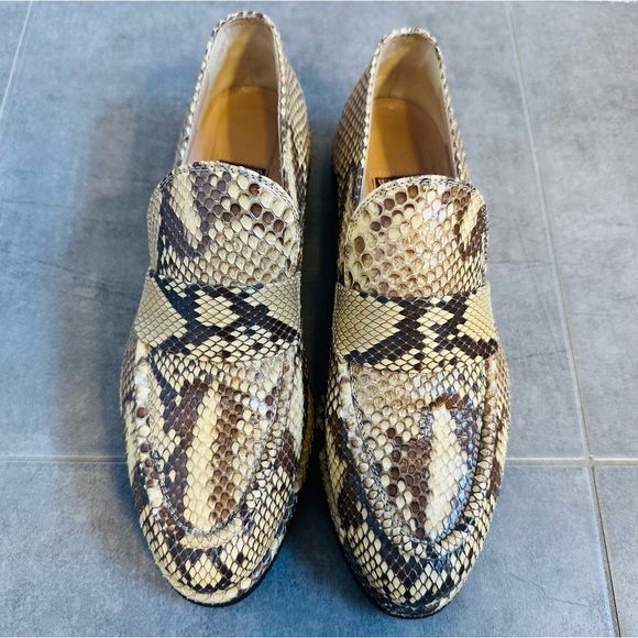 Walter Steiger Custom Snakeskin Loafers - Picture 2 of 4